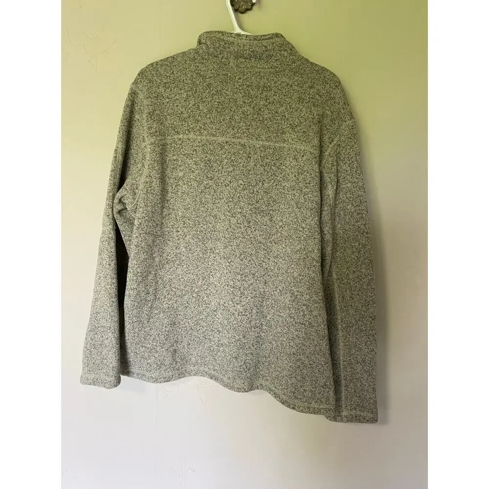 NWT The North Face Gordon Lyons 1/4 Zip Sweater Pullover Granite Gray Large